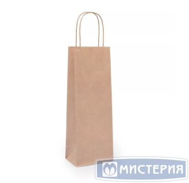 Пакет [120+80]х330 мм с круч. ручками, крафт, бум., 250 шт/кор 250 шт/упак РОССИЯ 009-100010-001