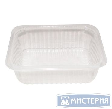 Контейнер под запайку 1000 мл, 1-секц. 187х137х63 мм, прозр., ПП, 480 шт/кор 480 шт/упак РОССИЯ 187 1000