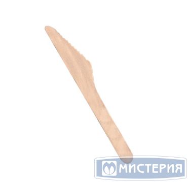 Нож одноразовый 165 мм, деревянное волокно, 50 штук в упаковке, 7500 штук в коробке