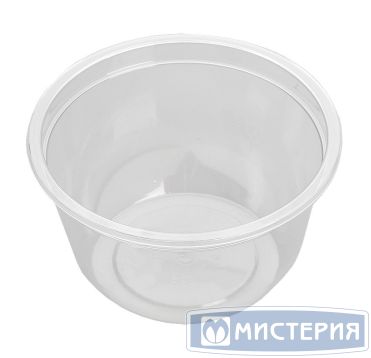 Контейнер 200 мл 1-секц. d94,8хh54 мм, без крышки, прозр., ПЭТ, 50 шт/упак "ПолиЭр" 1 000 шт/кор РОССИЯ СпК-95-200 (А)