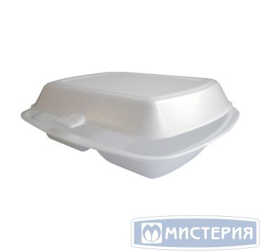 Ланч-бокс 2-секц. 250х210х65 мм, бел., ВПС 100 шт/кор "Алпина" РОССИЯ LBE-2  белый