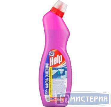 Средство для очистки сантехники "Help" c щавелевой кислотой, изогнутое горло, 750 г 12 шт/кор РОССИЯ 4-0326