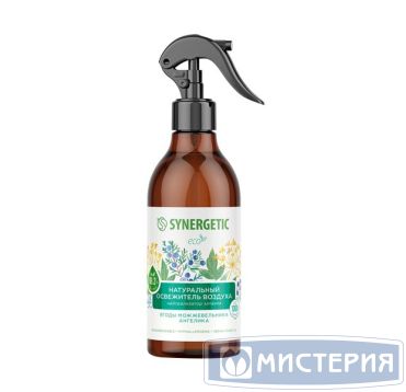 Освежитель воздуха жидкий "Synergetic" Ягоды можжевельника и ангелика, триггер, 380 мл 6 шт/кор РОССИЯ 900005