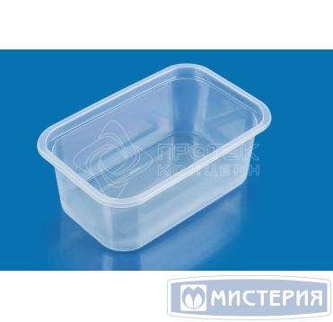 Контейнер под запайку 450 мл, 1-секц. 147х109х42 мм, прозр., ПП, 660 шт/кор "Протэк" 660 шт/упак РОССИЯ ПР-Л-147х109х42 (РР) прозрачный