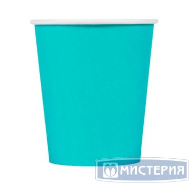 Стакан бумажный 400 мл 1 сл., d90 мм, бирюз., карт., 50 шт/упак 1 000 шт/кор РОССИЯ HB90-530-111385