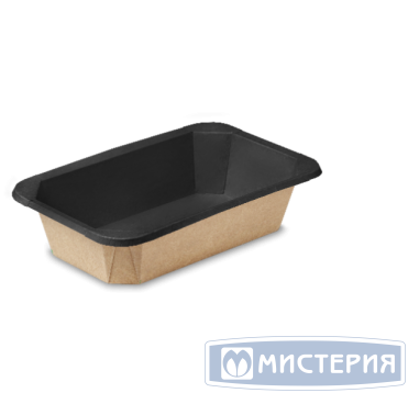 Контейнер 1000 мл, 224х174х50 мм, без окна, без крышки, крафт-черн, карт., 45 шт/упак "OSQ" Octobox 1000 Black Wood 360 шт/кор РОССИЯ OSQ OCTOBOX 1000 (BW) (360)