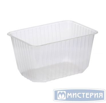 Контейнер прямоугольный, 186х132х89мм, 1500мл, полупрозрачный ПП