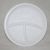Тарелка d 205мм, 3-секции, белая, 2000 штук
