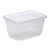 Контейнер прямоугольный, 186х132х89мм, 1500мл, полупрозрачный ПП