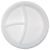 Тарелка 3-секц., d 210мм, бел., ПС